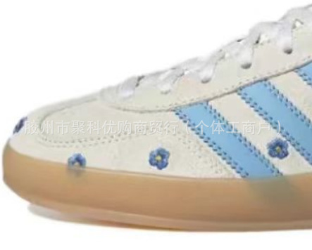 莆田德训鞋女鞋莆田高版本samba纯原百搭校园银色增高厚底红色小详情56