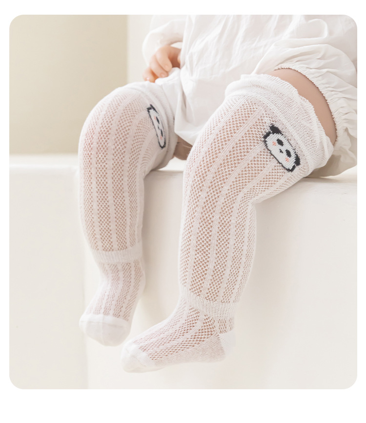 2025春夏超薄a类婴儿长筒袜防蚊袜宝宝过膝袜子新生儿无骨松口网眼0-1岁详情18