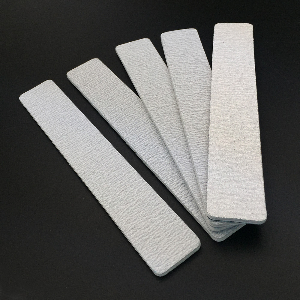 Factory direct sales of nail sanding and trimming tools, square gray-white nail file strips, zebra pattern shaping pic 10