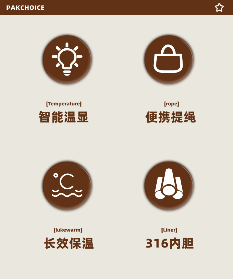 智能温显316不锈钢保温杯男女高颜值保冷咖啡便携水杯子礼品定制详情8