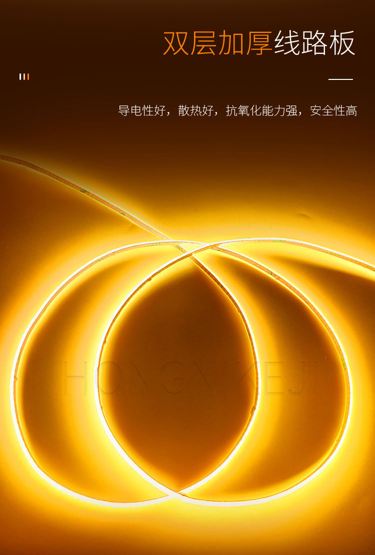 cob light strip 3mm12v linear light, high-brightness self-adhesive flexible low-voltage ceiling display cabinet led light strip, high brightness pic 8