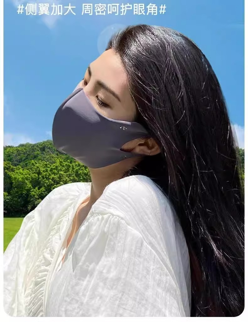 春夏显脸小2025玻尿酸冰感防晒无痕防户外防紫外线立体高颜值口罩详情8