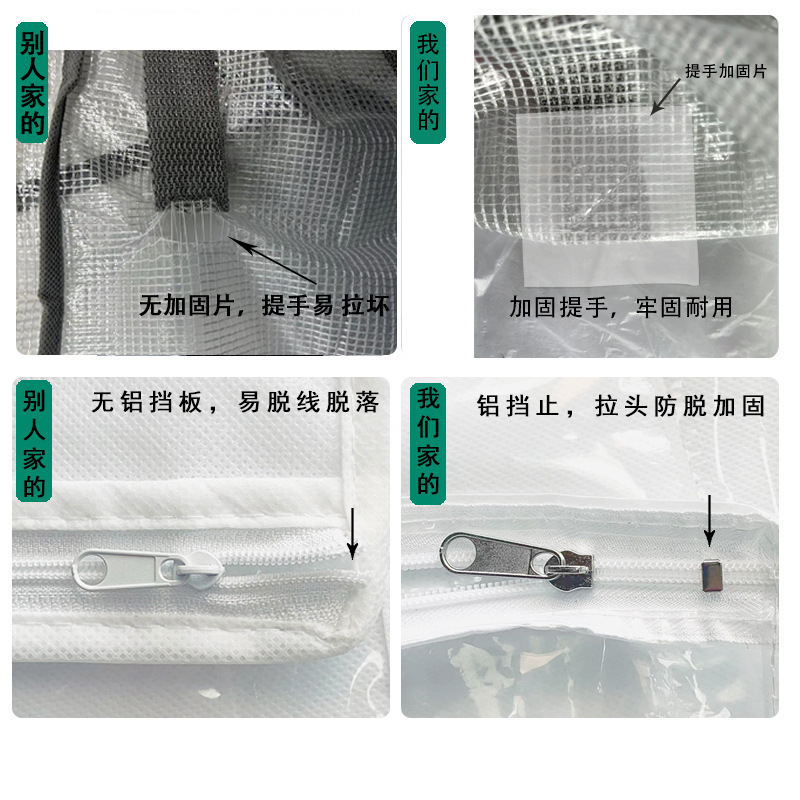 亚马逊被子收纳袋pvc手提袋收纳箱大号放衣服棉被防水袋收纳神器详情16