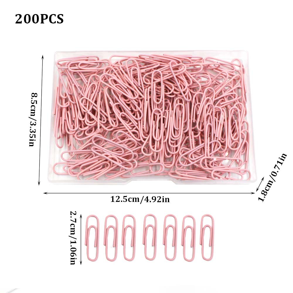 批发200枚/盒38MM彩色包塑回形针收纳文具回旋别针书签试卷标记曲别针详情10