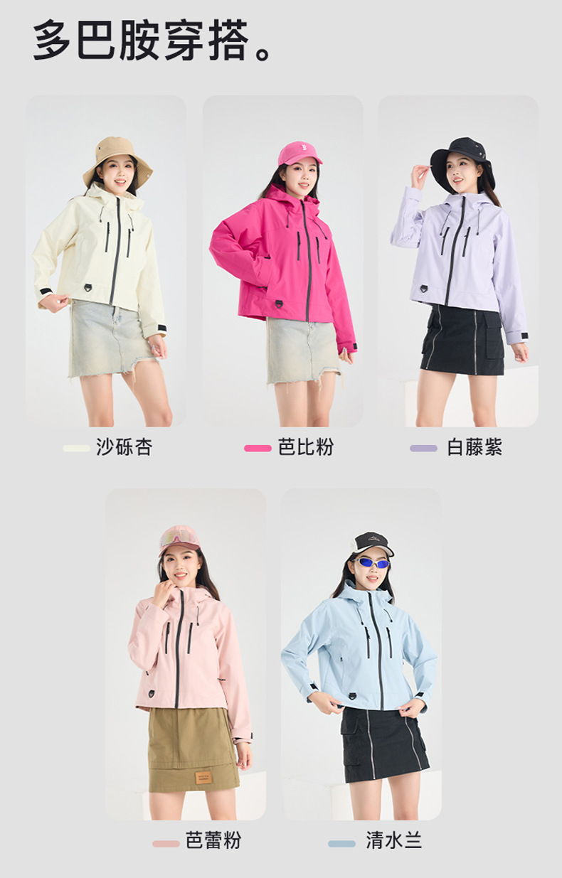 春季短款外套女士新款超好看连帽休闲夹克户外登山防风上衣2025潮详情8