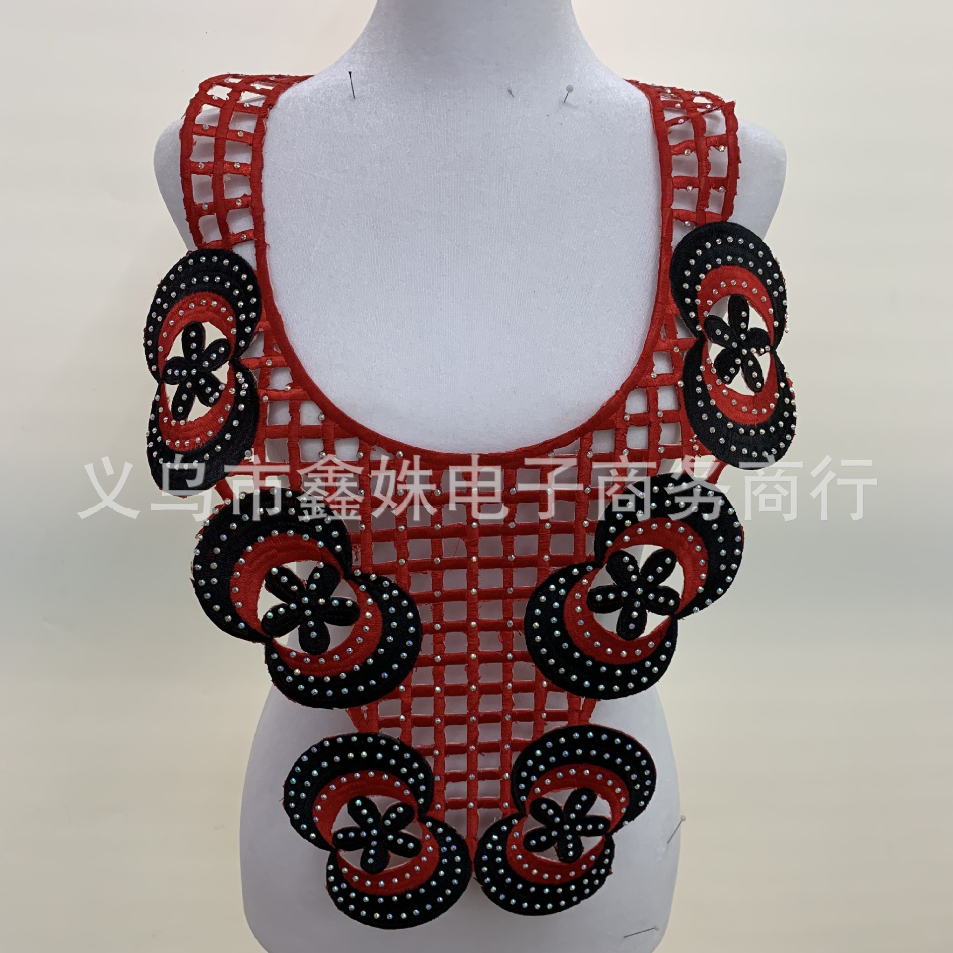 Embroidery, rhinestone and diamond fabric with adhesive backing decoration for foreign trade clothing accessories pic 19