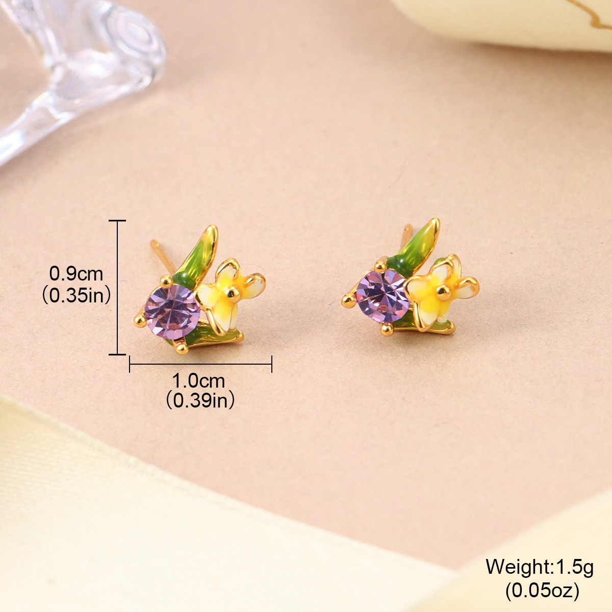Fresh and new Chinese-style floral stud earrings for spring and summer, high-end enamel pearl earrings, retro Chinese-style tassel earrings for women pic 22