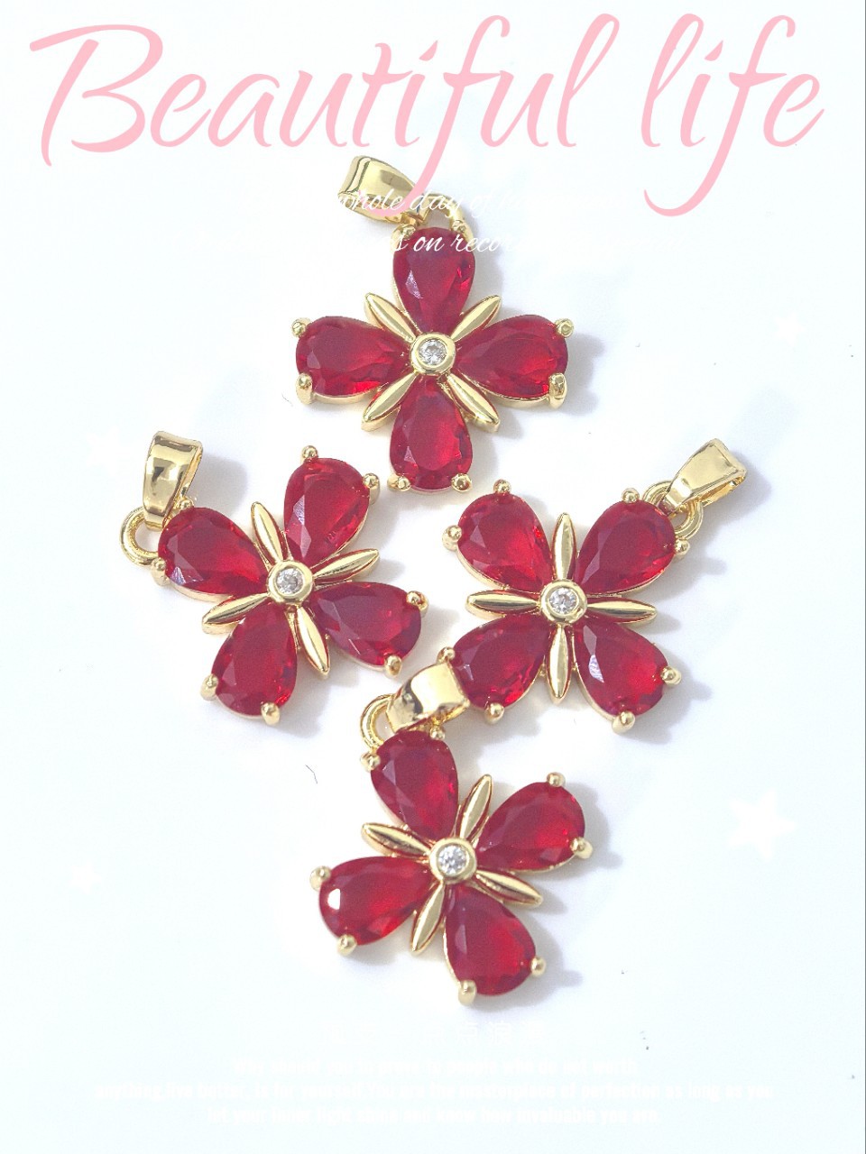 Douyin hot-selling pendant wholesale. Choose from over a hundred copper single pendants and match them freely. Chain wholesale from the source factory. Chains not included pic 2