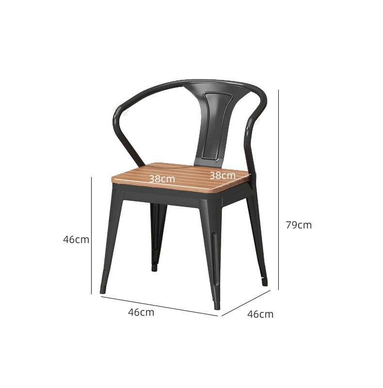 现代简约户外桌椅组合咖啡店露天阳台铁艺桌子别墅休闲商用小餐桌详情19