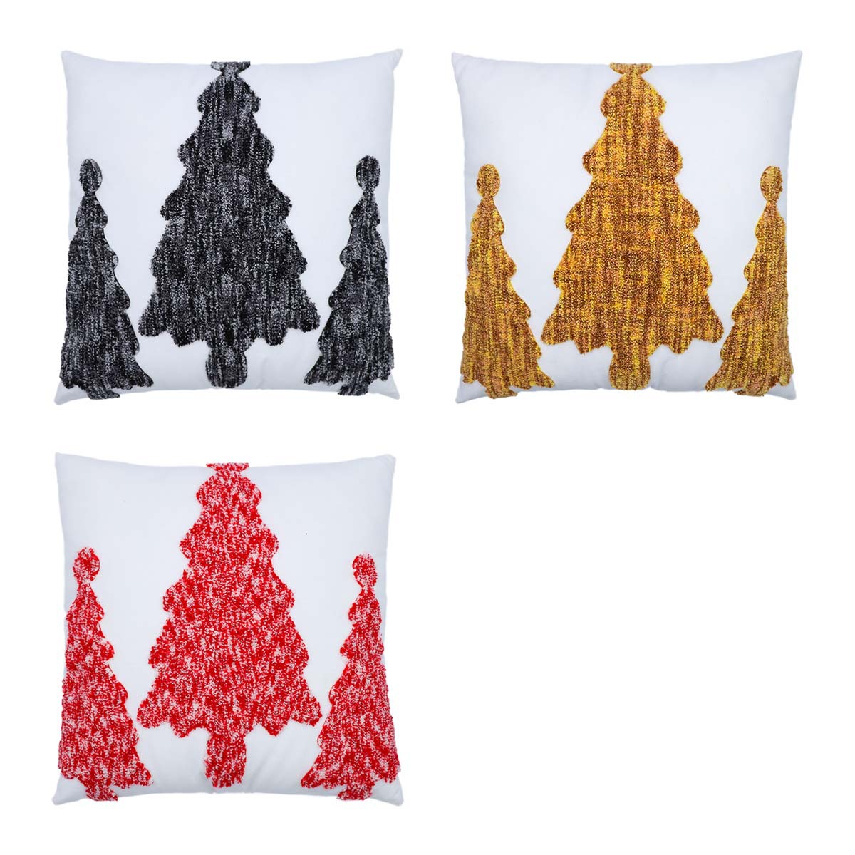 New cross-border Christmas series towel embroidered linen pillowcase sofa bedside Christmas atmosphere tufted pillow cover pic 6