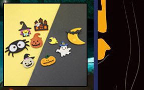 New Korean-style Halloween Wizard hat Pumpkin Ghost Skull Bat BOO hair clip accessory pic 10