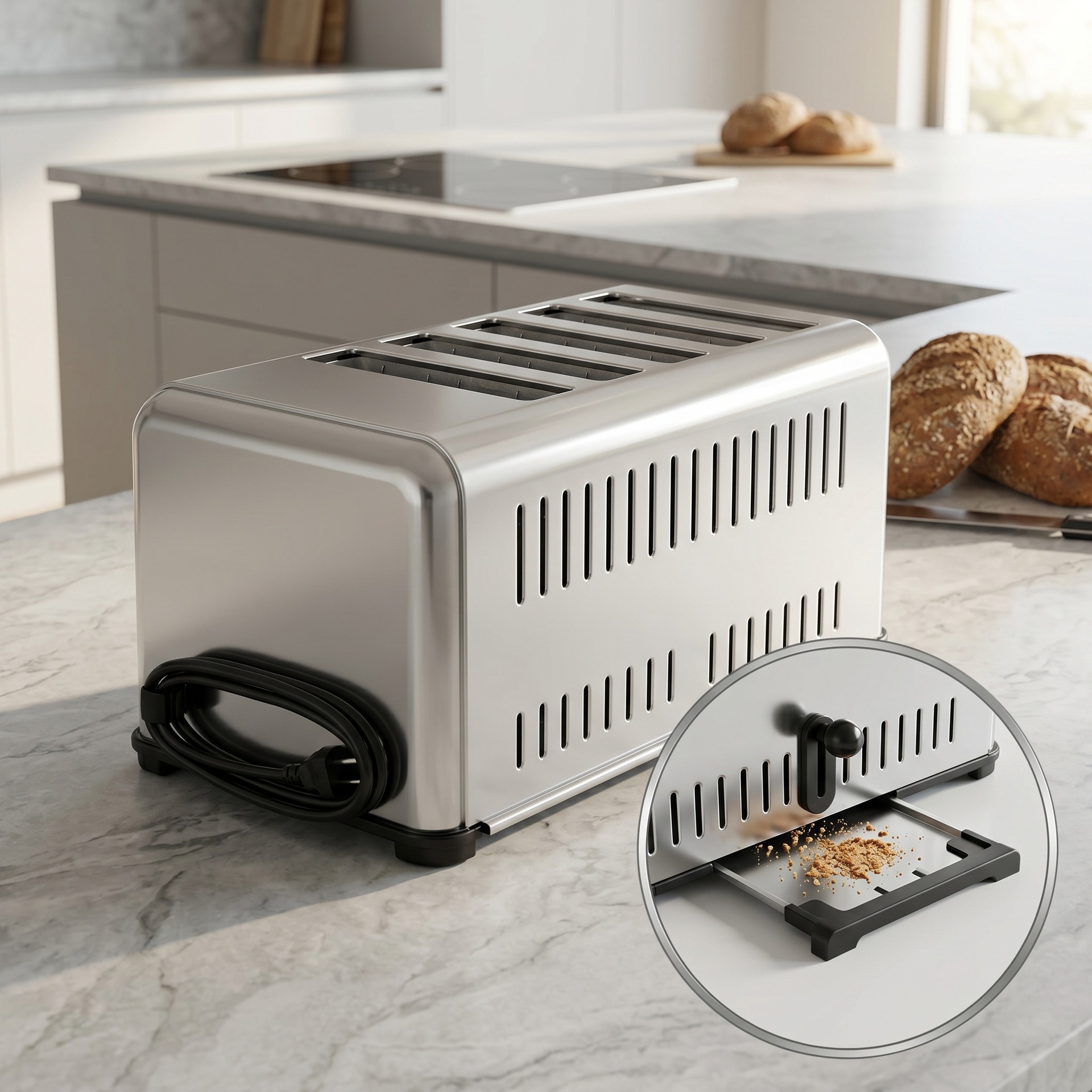 Commercial toaster, four-slice or six-slice toaster, sandwich toaster, breakfast shop dedicated toaster, direct sales from the manufacturer pic 5
