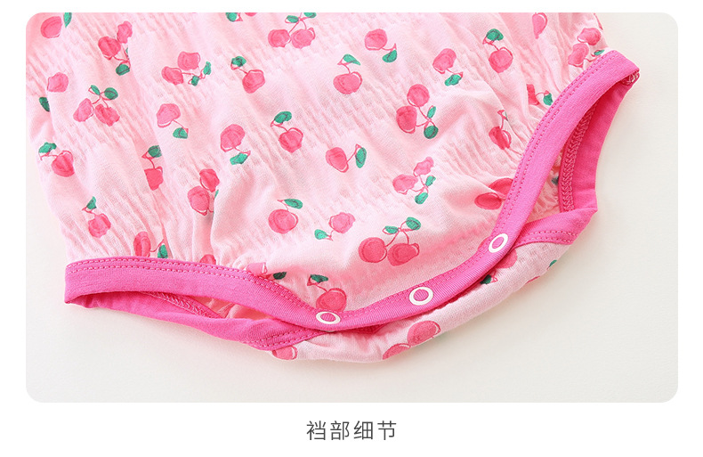 婴儿夏季无袖连体衣新生儿夏装包屁衣薄款宝宝吊带衣服童装3183详情18