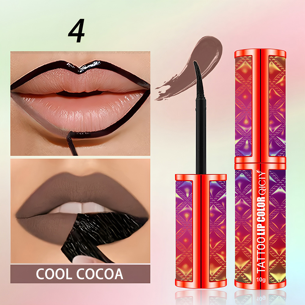 【 Cross-border Exclusive 】 Wholesale of QICIY 4-color peel-off lip Gloss and non-smudging peel-off lip gloss and lip gloss pic 13