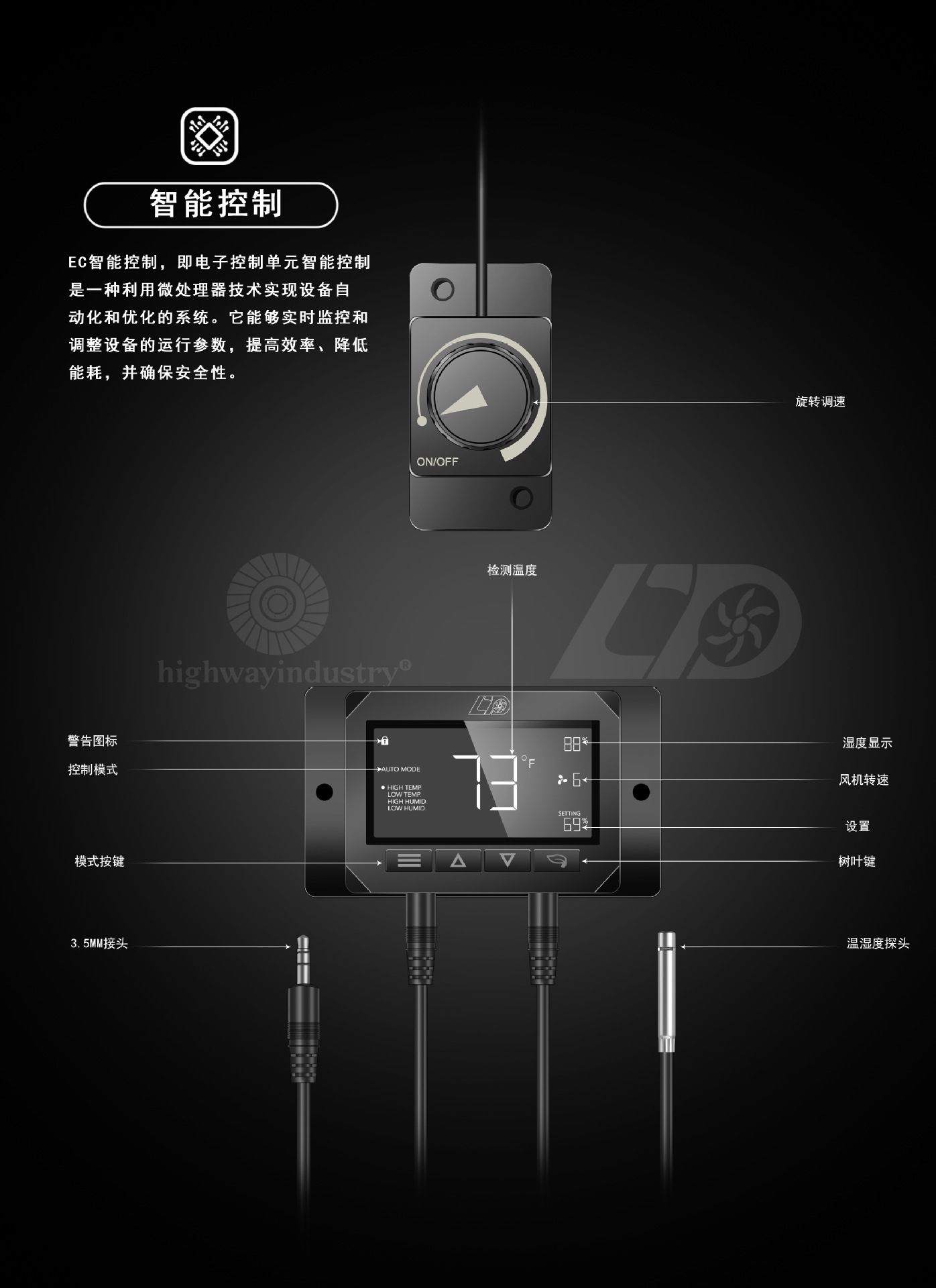 EC智能帐篷种植4寸6寸100mm斜流管道风机卫生间排风换气扇油烟抽详情4