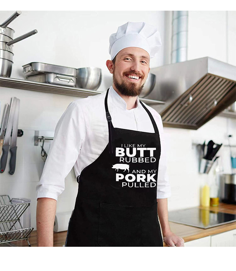 【 Chi Jia 】 Amazon waterproof halter apron for both men and women, suitable for couples, kitchen, cross-border trade, outdoor use pic 3