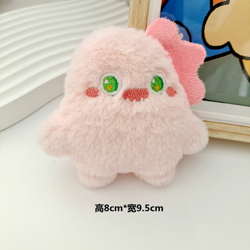 The same style of plush toy on Xiaohongshu, one-eyed little monster, three-eyed cute monster bag, key pendant, adorable doll brooch pic 14