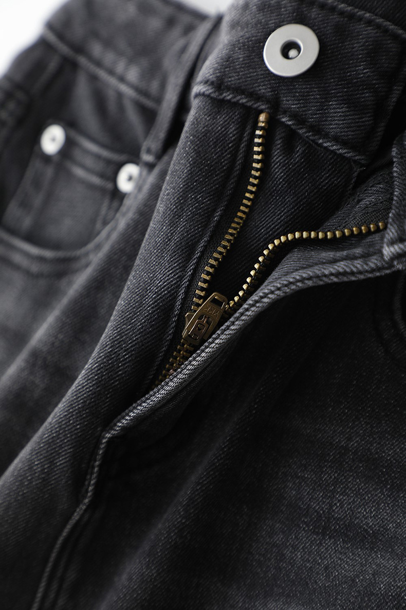 2025春款摩登复古水洗牛仔裤 显高显腿长高腰宽松百搭直筒阔腿裤详情41