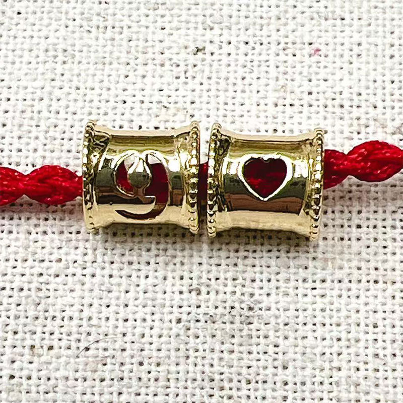 Copper-plated real gold, small waist, digital heart, beaded and decorated, bucket beads, tube beads, DIY bracelet, necklace, beaded arrangement and beaded transportation pic 15