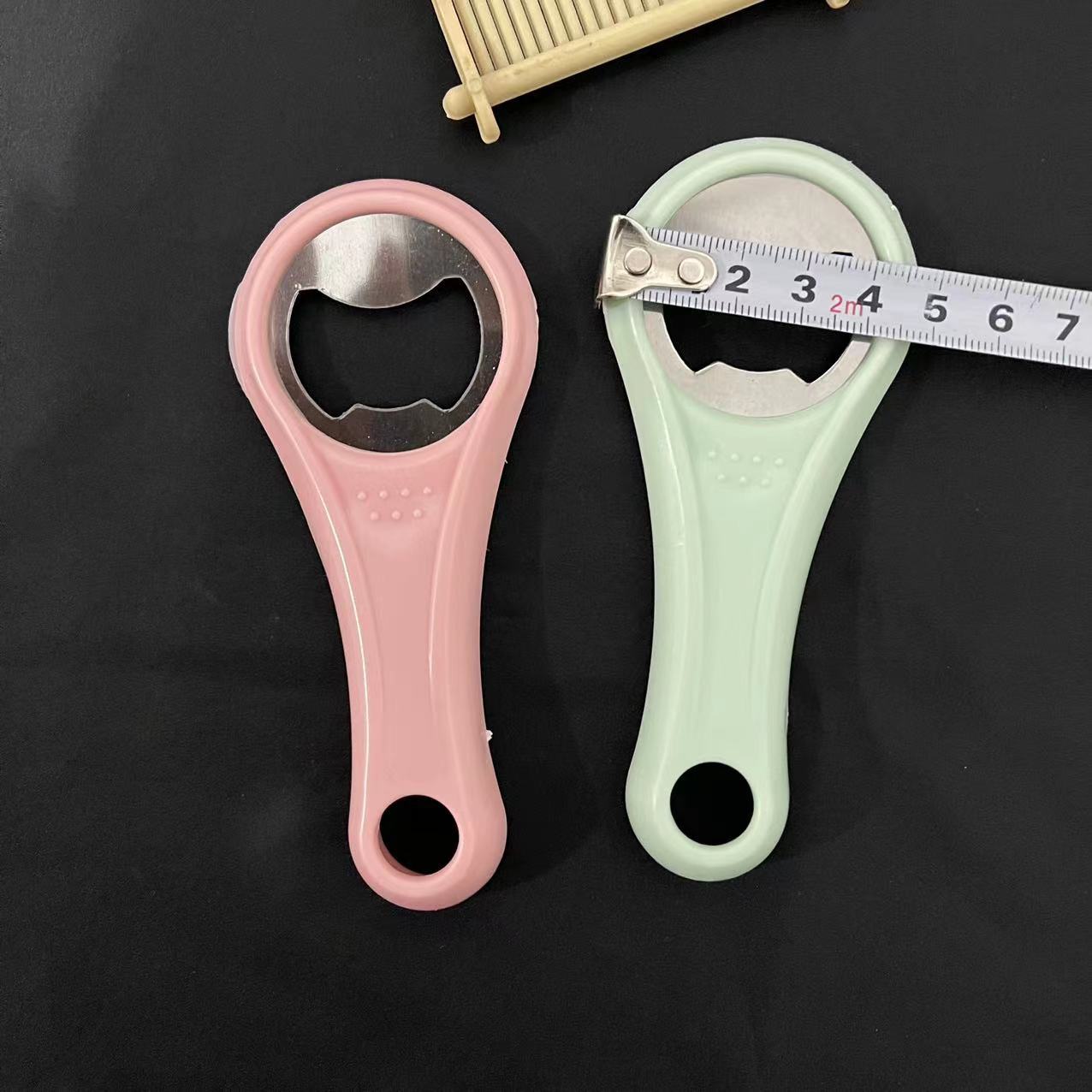 Simple stainless steel bottle opener, beer screwdriver, plastic creative bottle opener, bottle lifting device pic 2