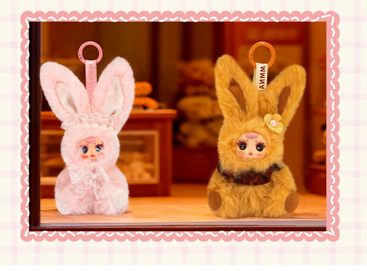mm milk candy mini Rabbit plush blind box Backpack Pendant Pendant Cartoon cute doll toy gift Blind box wholesale pic 18