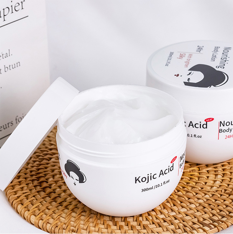 The foreign trade kojic acid series all-English body lotion, long-lasting fragrance, deep facial hydrating and moisturizing cream, cross-border skin care products pic 4
