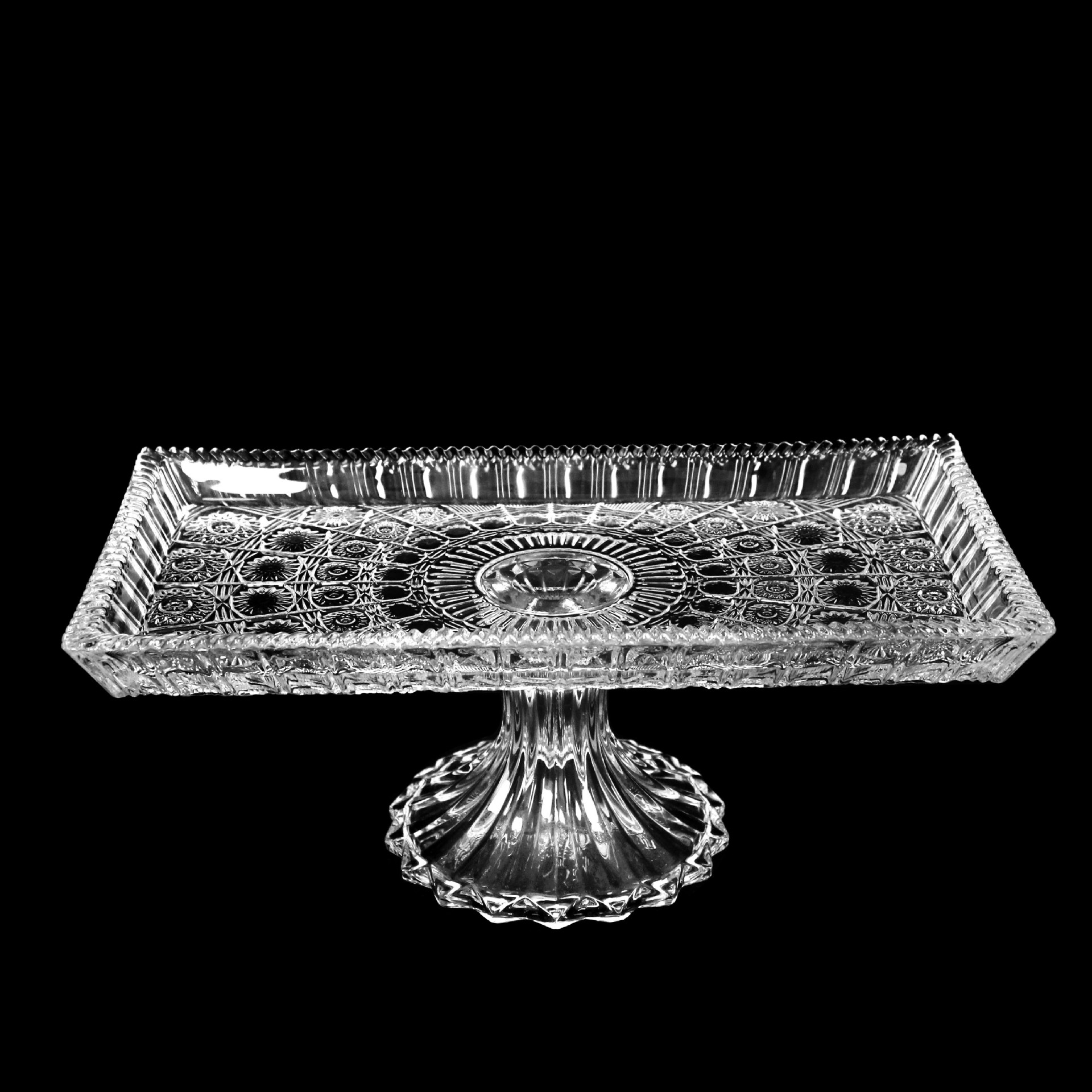 太阳花玻璃脚水果盘果斗糖缸成套系列中东跨境热销详情9