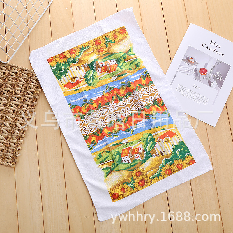 【 Chi Jia 】 Printed microfiber tea towels, rags, digital printed enlarged and thickened towels, dishcloths for kitchen use pic 3