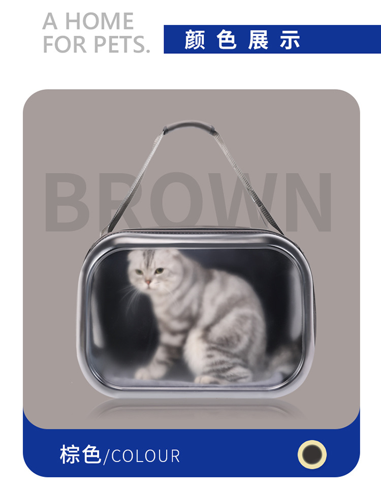 Cat bag, portable pet suitcase, dog bag, space capsule suitcase, large-capacity dual-purpose cat backpack pic 12