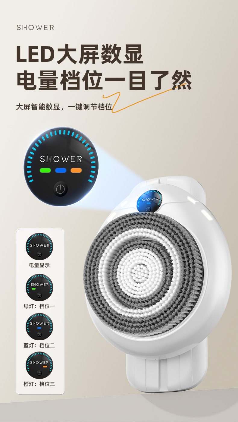 Máquina de baño inteligente automática montada en la pared baño eléctrico móvil cepillo de baño baño artefacto frotar espalda multifuncional pic 19