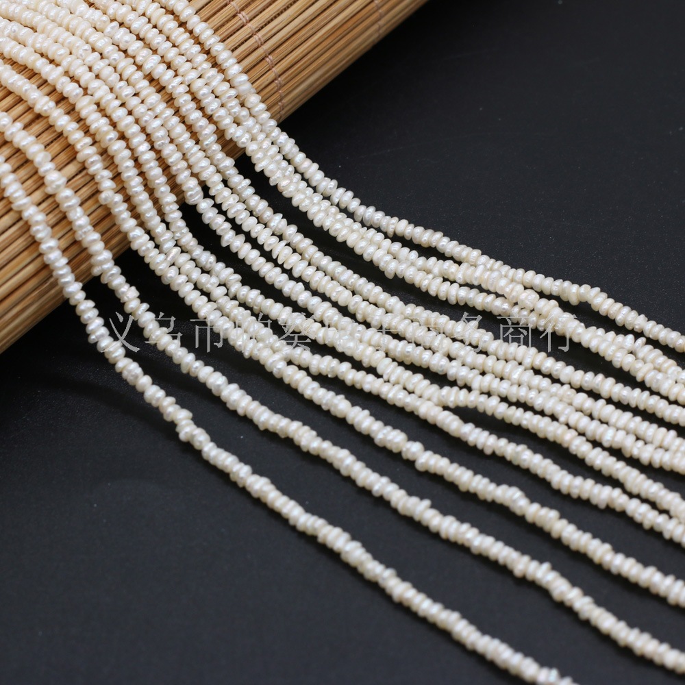 Exquisite natural freshwater pearl flat beads DIY jewelry accessories, handcrafted jewelry necklaces, semi-finished product production and wholesale pic 20
