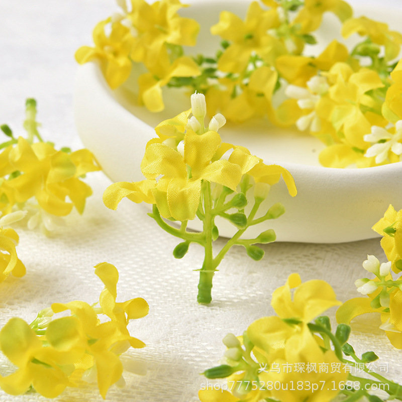 仿真桂花花头 diy十字花假花 簪花头饰材料配件 家居礼盒装饰花艺详情11