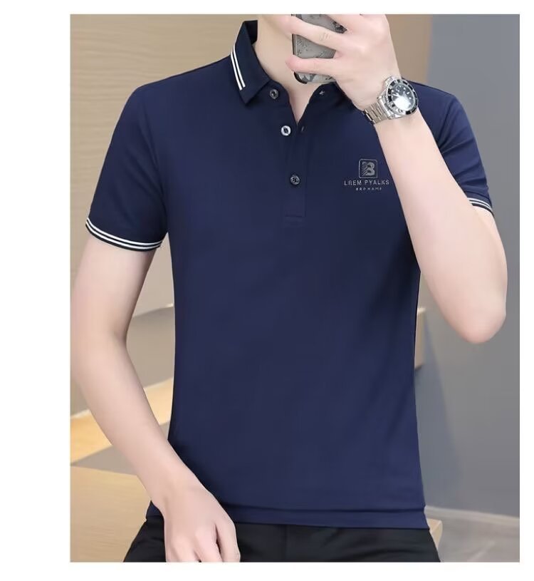 短袖男士T恤Polo打底衫新款夏季男装翻领休闲衬衫T恤男式上衣批发详情18