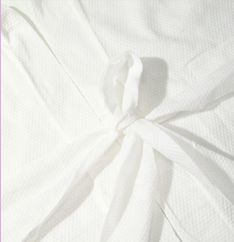 UUKKG 一次性浴袍 旅行酒店美容院浴巾毛巾珍珠纹日抛睡袍 SY782详情12