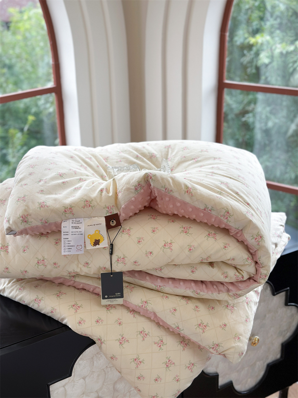 13372 All-cotton cartoon small floral print spring and autumn quilt soothing, bean quilt warm and fleece winter quilt core pic 70