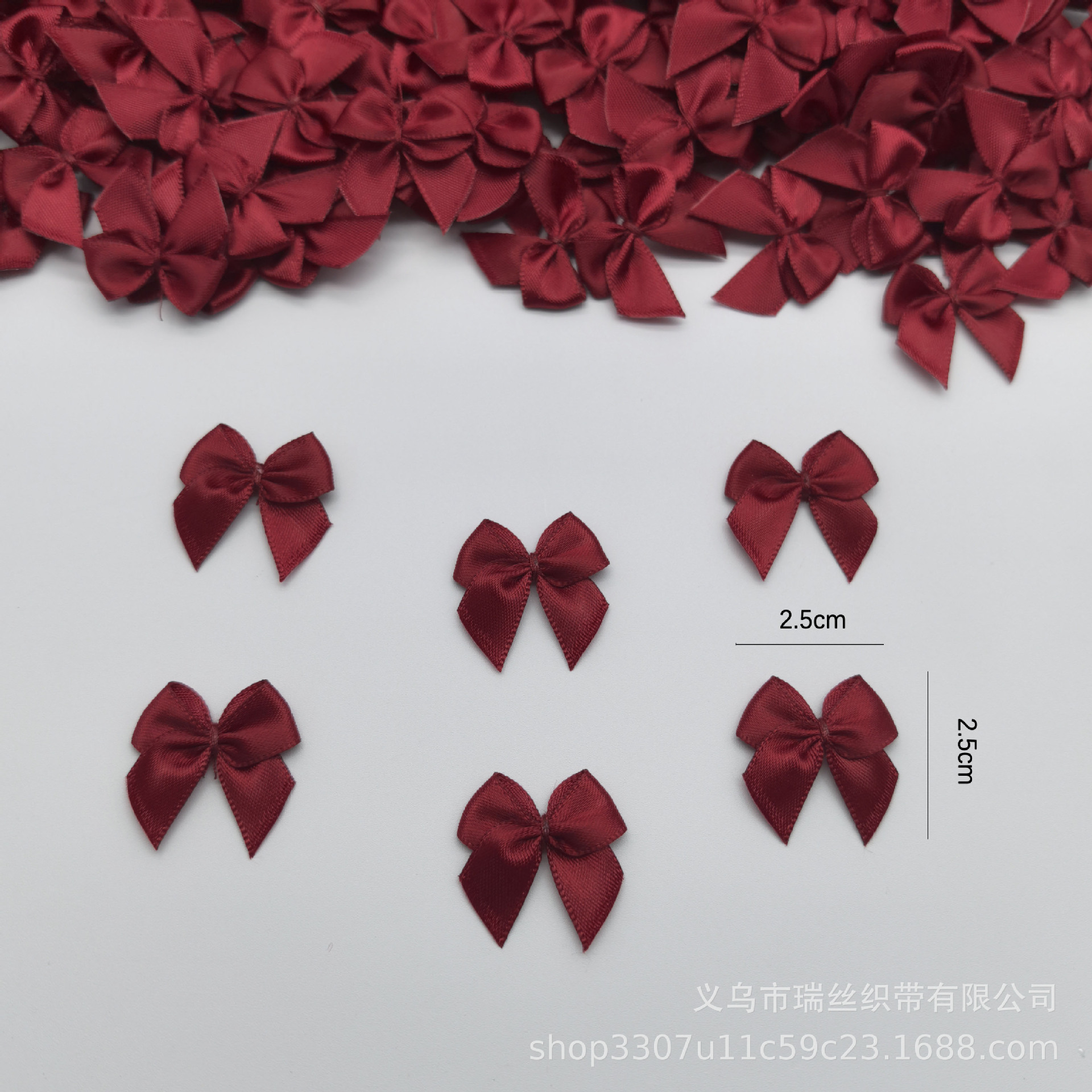 服装辅料diy手工线扎丝带绕线迷你小蝴蝶结内衣辅料配件厂家直销详情2