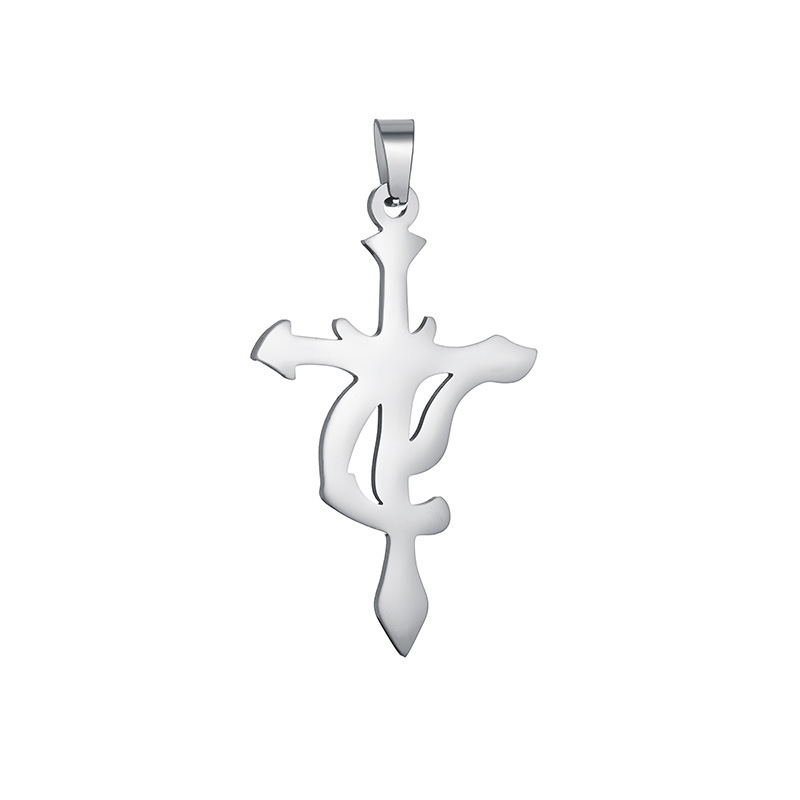 Half-price clearance sale of 36-style cross pendant and stainless steel cross necklace from the source factory for wholesale in stock pic 19