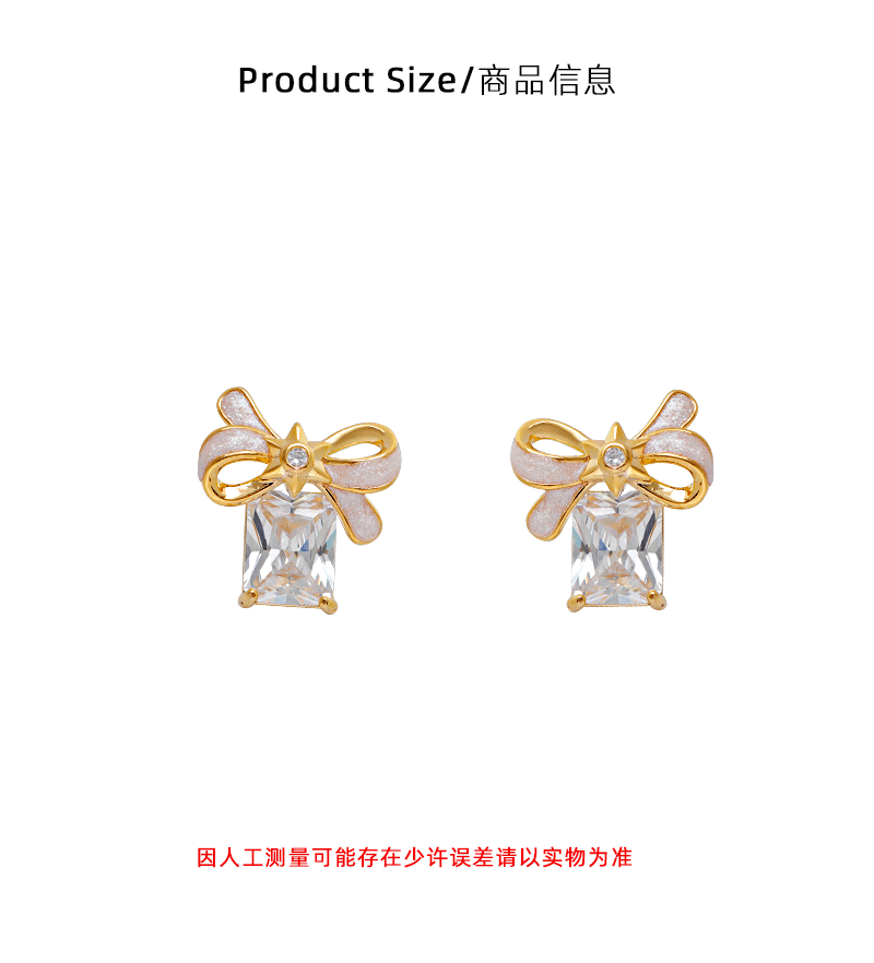 Hyacinto moda luz extravagancia superflash geometría circonitas pendientes esmalte goteado aceite blanco nacarado arco orejas 2025 nuevo tidal pic 3