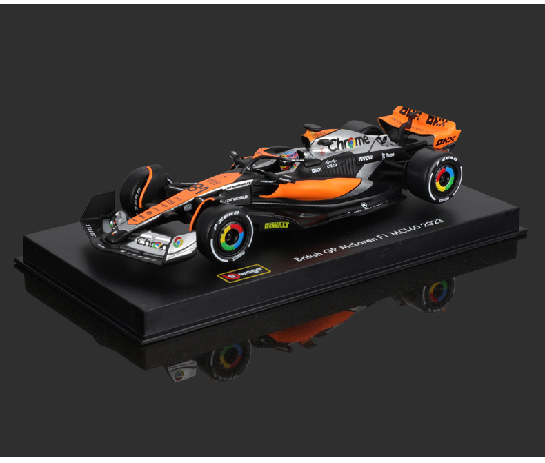Bburago 1:43F1 racing car MCL60 McLaren 2023 simulation alloy car model toy car pic 8