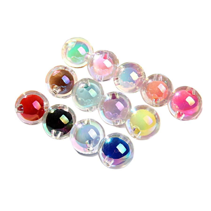 卡16七彩电镀珠中珠手绘珠素材diy手链车挂串珠散珠珠子厂家批发详情21