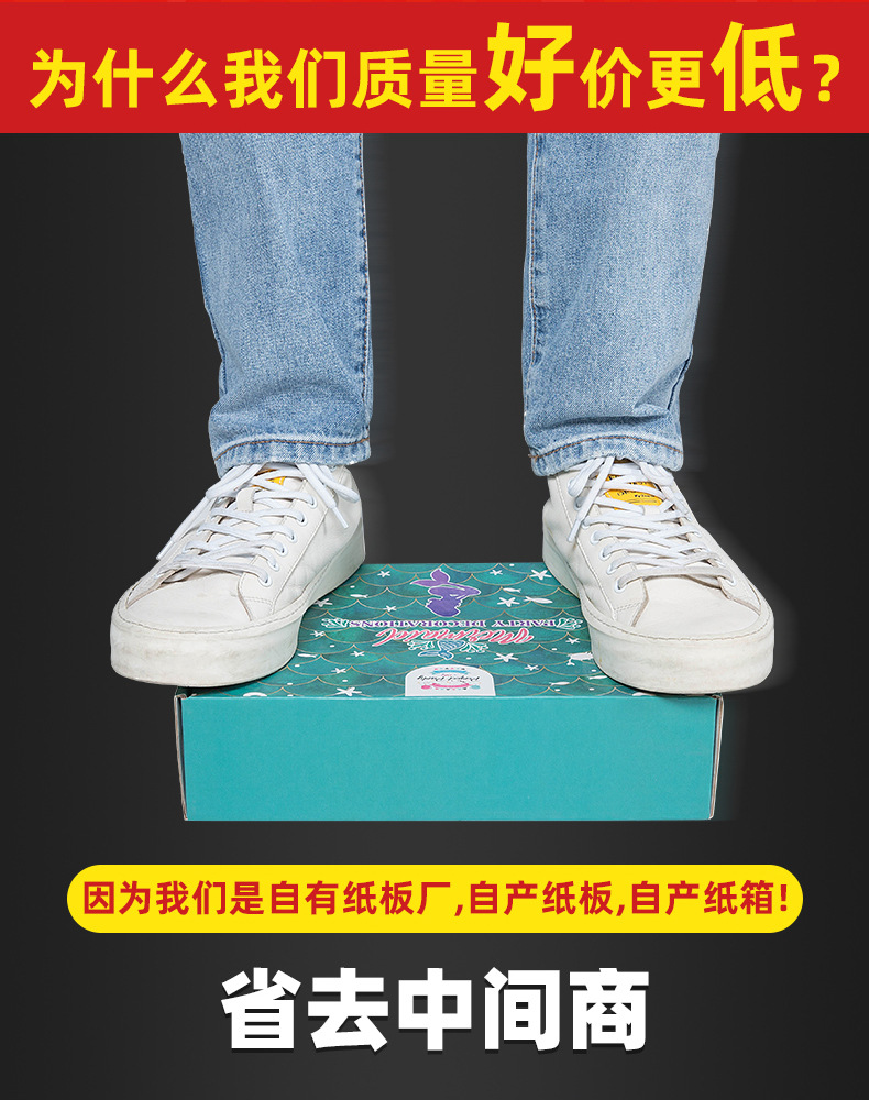 特硬彩色飞机盒ins风高颜值快递纸箱内衣服装打包盒现货定包邮制详情4