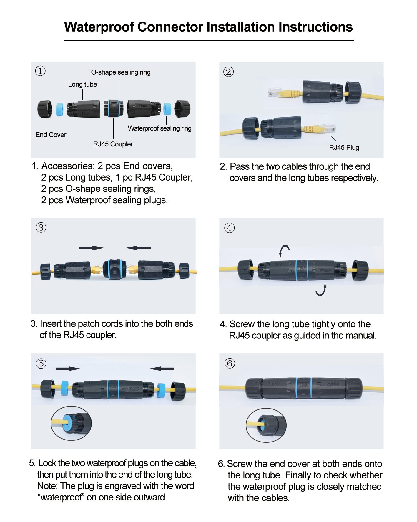 Cross-border waterproof wiring terminal M23RJ45 cable connector, outdoor rainproof Y3RJ45 parallel terminal interface pic 15