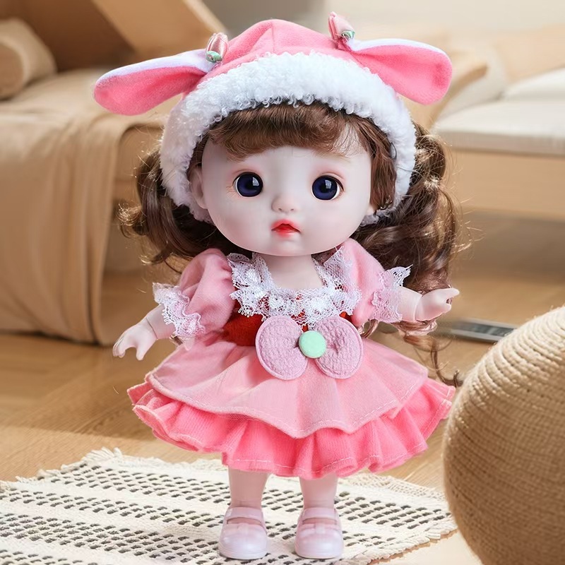 A 20-centimeter doll, a cute baby, a birthday gift set for a lovely girl pic 6