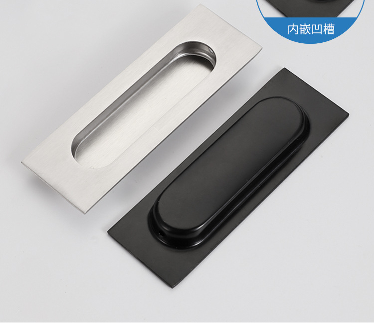 Modern and simple cabinet door hidden handle, drawer hidden embedded handle, wardrobe door factory direct sales hidden handle pic 9
