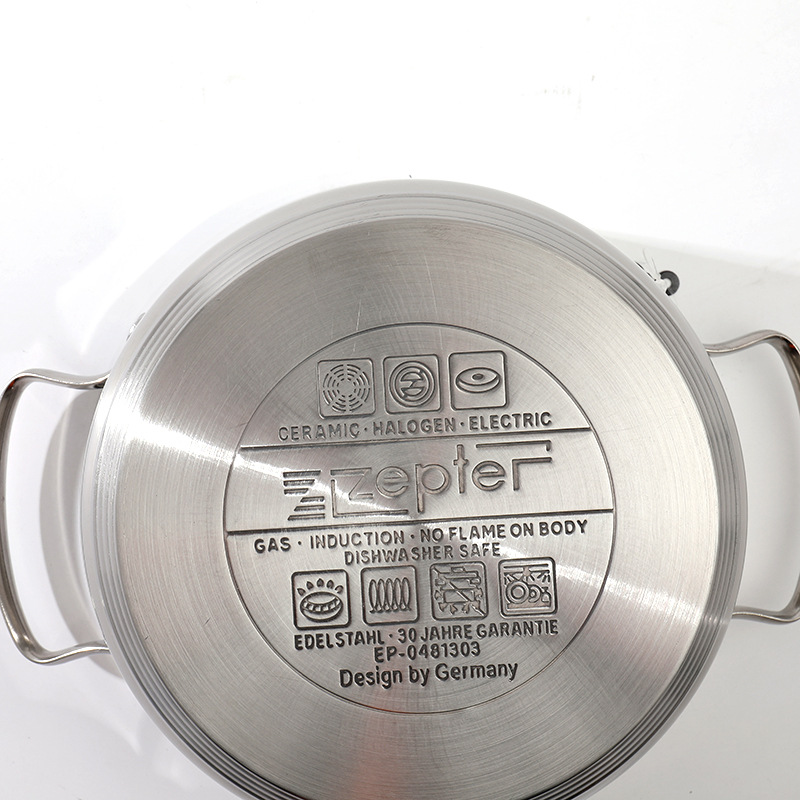 ZP-2777德国不锈钢12件套 18/10不锈钢材质 水壶汤锅煎锅套装锅具详情9