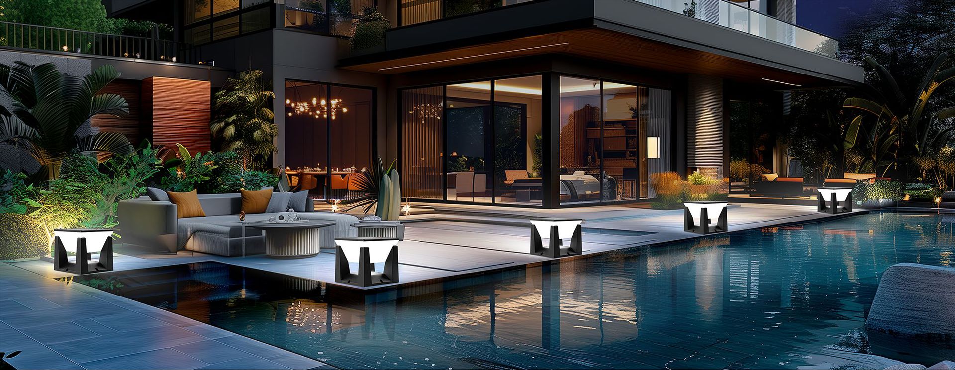 New cross-border solar column head lamp, outdoor fence and fence column lamp, garden simple waterproof outdoor courtyard lamp pic 24