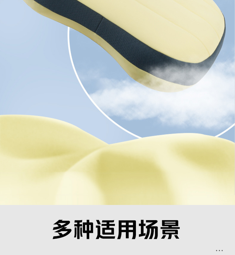 The new inflatable beach pillow, outdoor camping pillow, office pillow, cool inflatable sleep pillow is portable and foldable pic 22