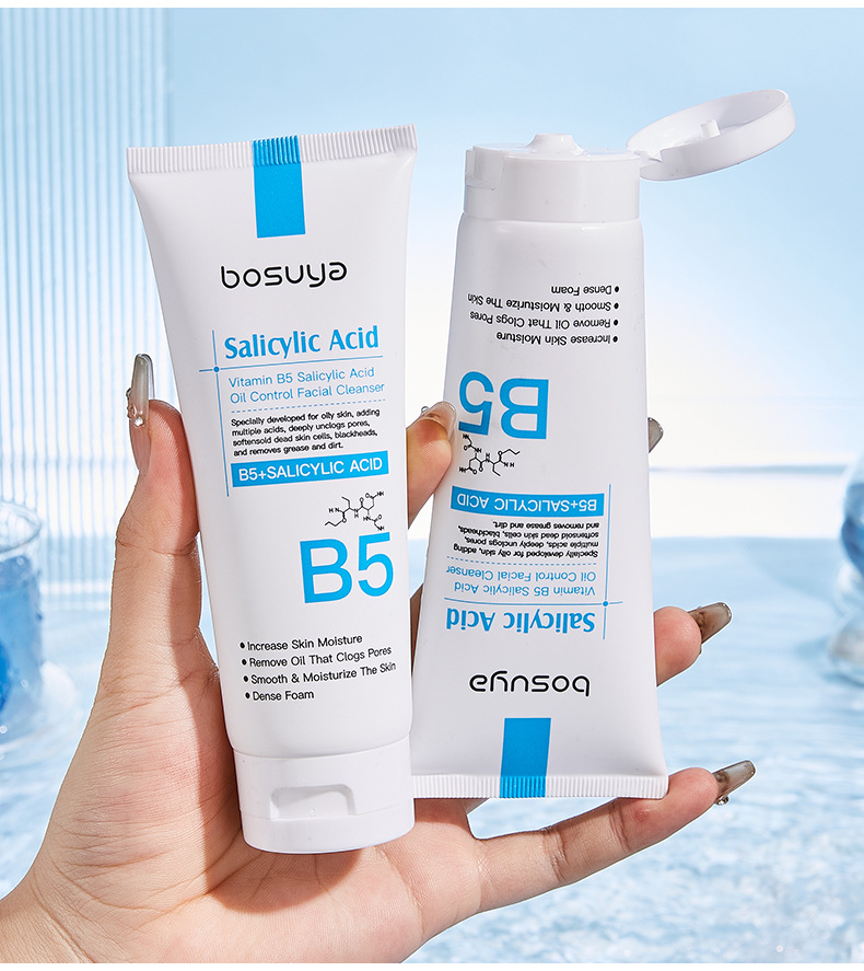 【 Cross-border Exclusive Supply 】 Wholesale of bosuya Vitamin B5 Salicylic Acid Oil-Control Facial Cleanser and Deep Cleansing Lotion pic 21