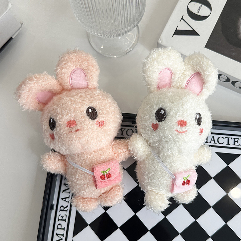 Wholesale of cute bear pendants, plush toys, figurines, little rabbits, schoolbags, hanging ornaments, keychains, and doll gifts pic 6