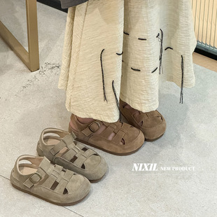 2025年夏季新款儿童老爹鞋时尚旋转扣童鞋单网透气男女童运动跑鞋详情3